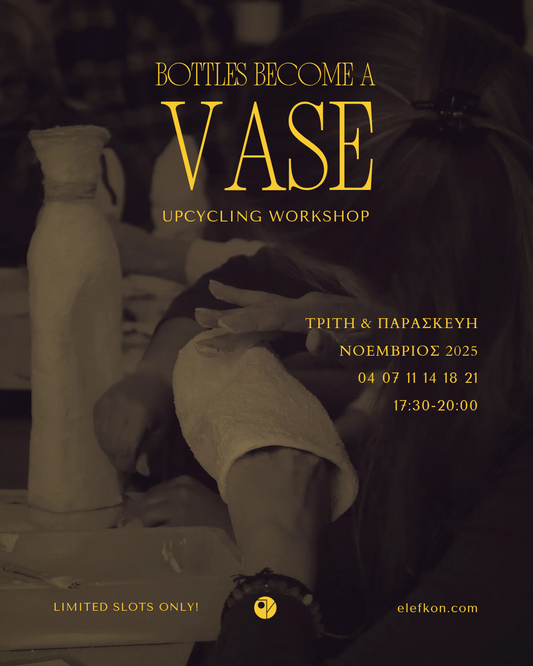 bottles become a vase