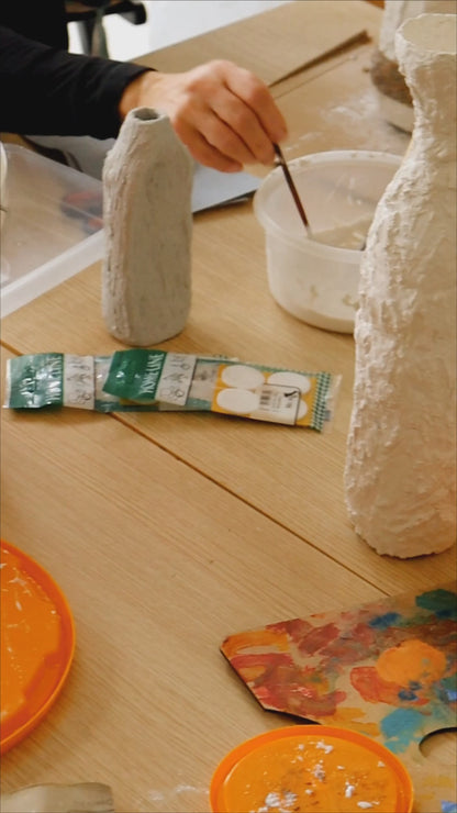 bottles become a vase